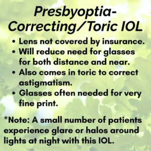 Cataract-presbyopia-lens