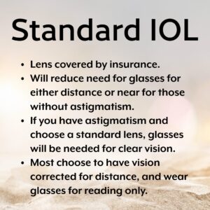 Cataract standard lens