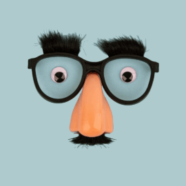 Glasses nose mustache - dad jokes square