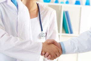 Doctors shaking hands