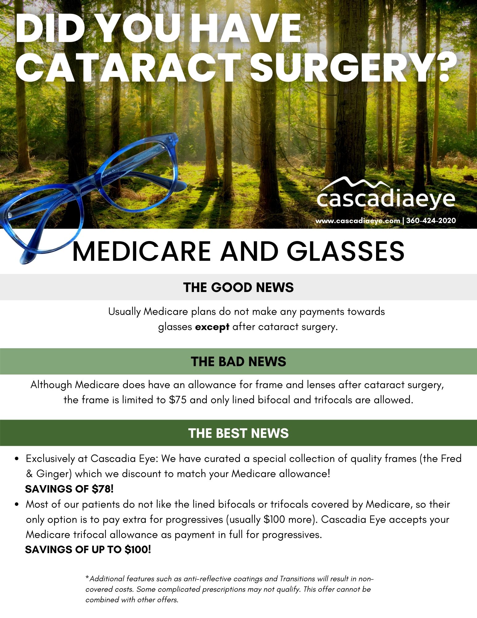 Promotions and Specials Eye Care Cascadia Eye
