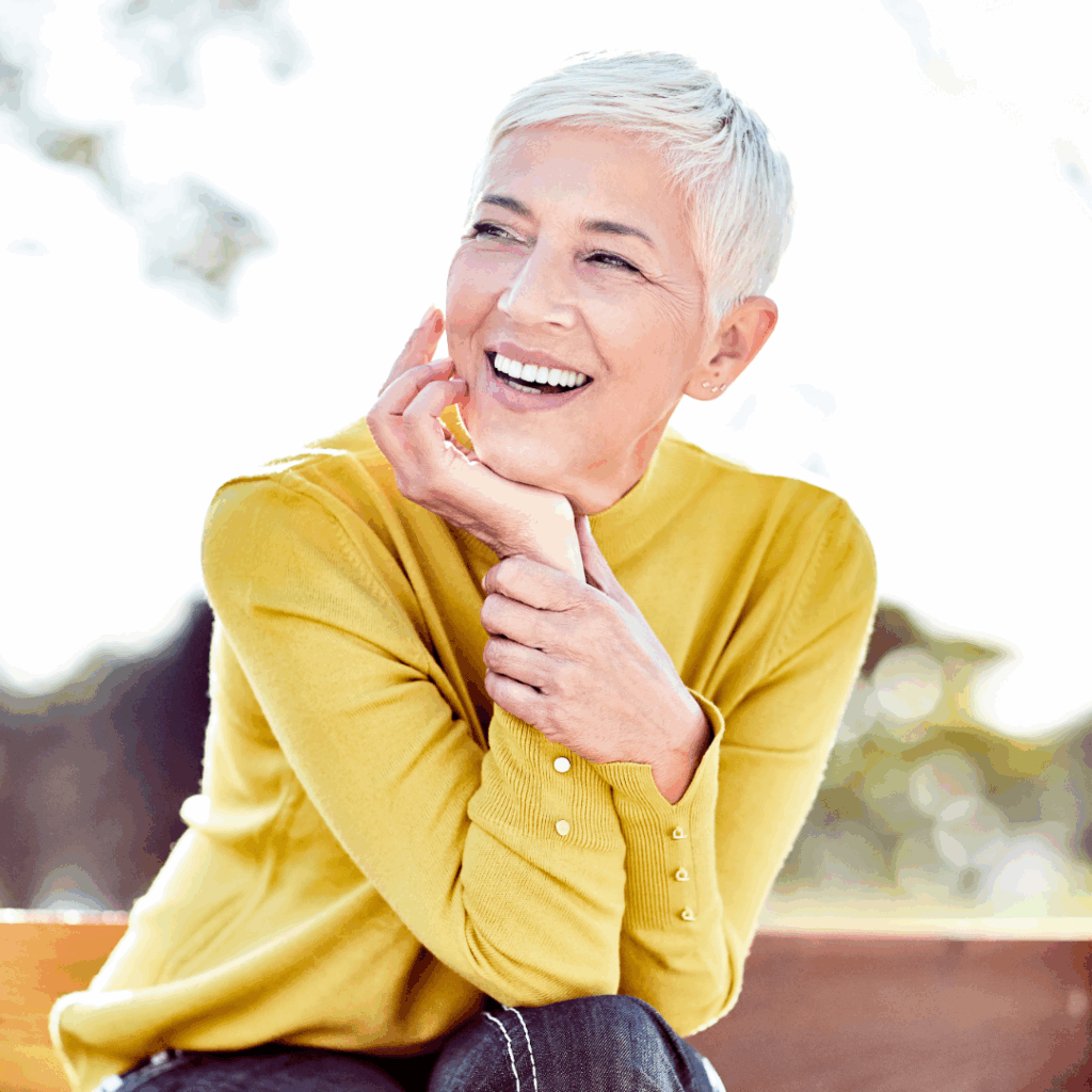 Mature woman smiling