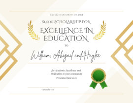 Scholarship Certificate 2023