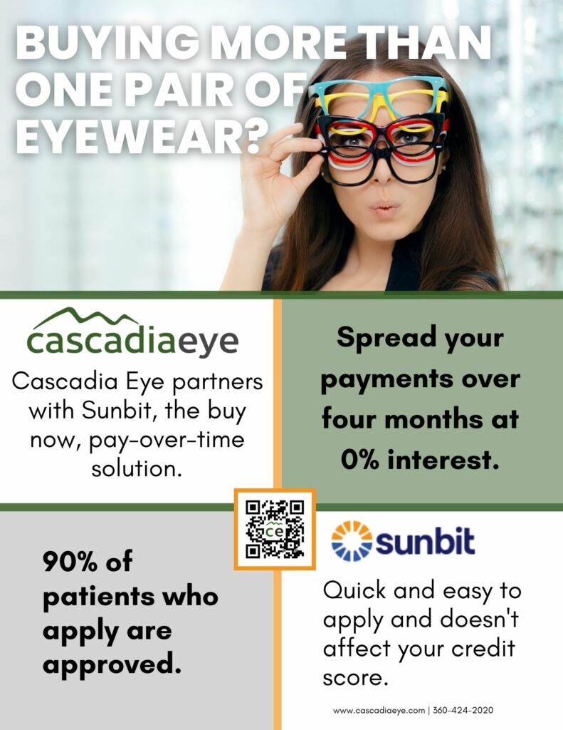 Sunbit financing for second pair of eyeglasses