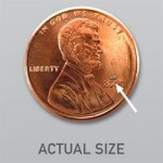 iStent actual size compared to penny