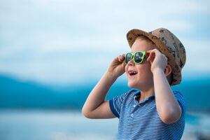 Kid in sunglasses